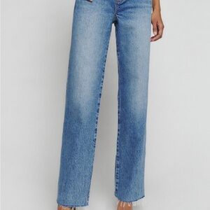 Reformation Light Blue Straight Leg Jeans